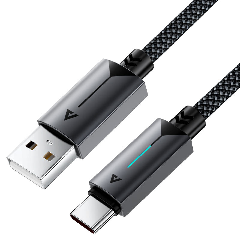 AceFast | 18475 | C19-04 | Usb A To Usb C Fast Charging Data Cable | Black AceFast | 18475 | C19-04 | Usb A To Usb C Fast Charging Data Cable | Black